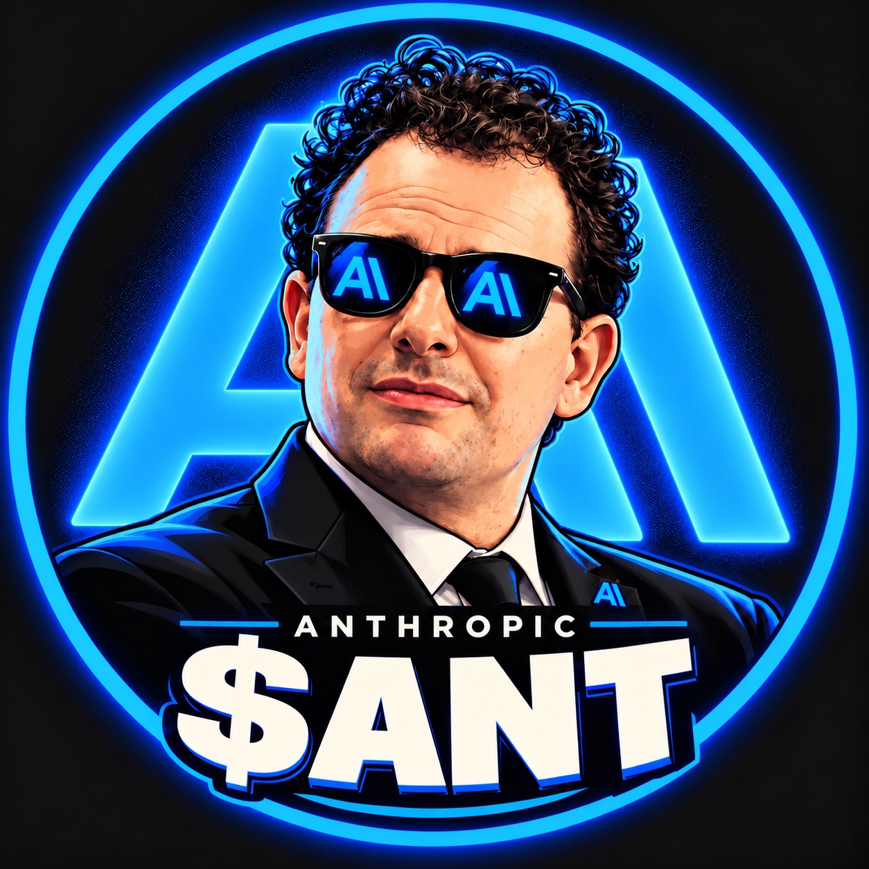 $ANT neon badge