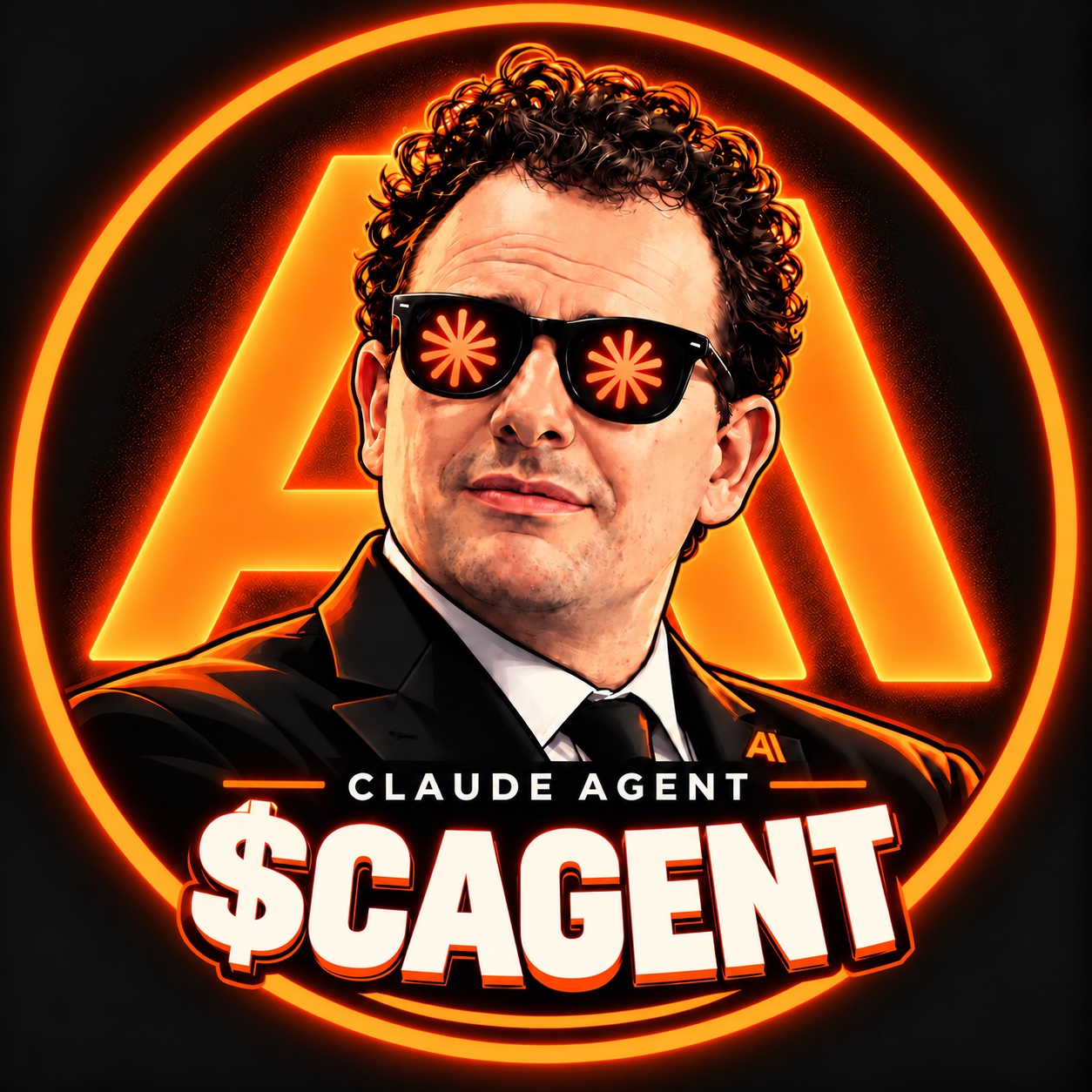 $CAGENT neon badge